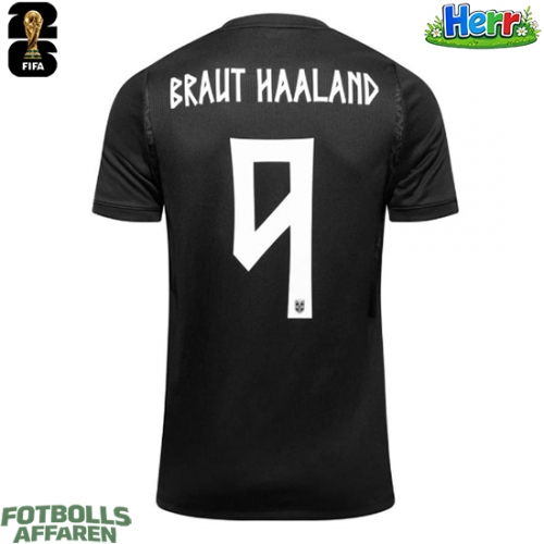 Norge Erling Haaland #9 Bortatröja VM 2026 Kortärmad